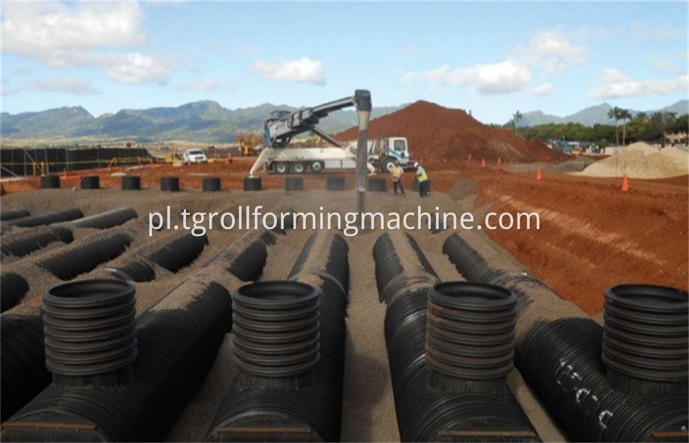 Drainage Culvert Corrugated Steel Pipe Machine